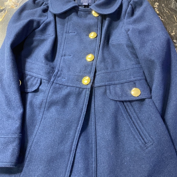 Beautiful navy blue Gap girl’s 14/16 years XL wool coat - Picture 2 of 5